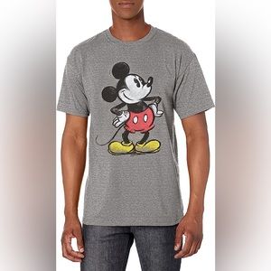 | disney | Vintage Grey Mickey Mouse Men’s T-shirt MED